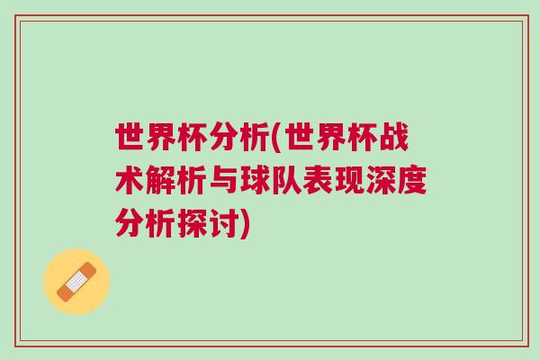 世界杯分析(世界杯战术解析与球队表现深度分析探讨)