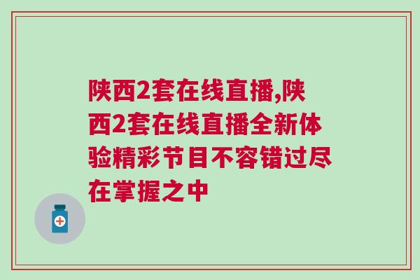 陕西2套在线直播,陕西2套在线直播全新体验精彩节目不容错过尽在掌握之中